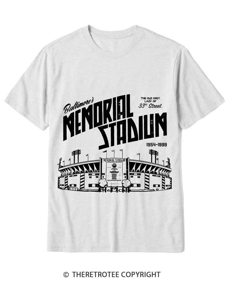 TheRetroTee Memorial Stadium 1950s Cotton T-Shirt