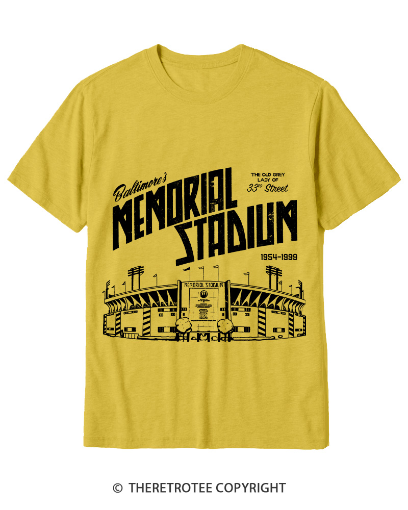 TheRetroTee Memorial Stadium 1950s Cotton T-Shirt