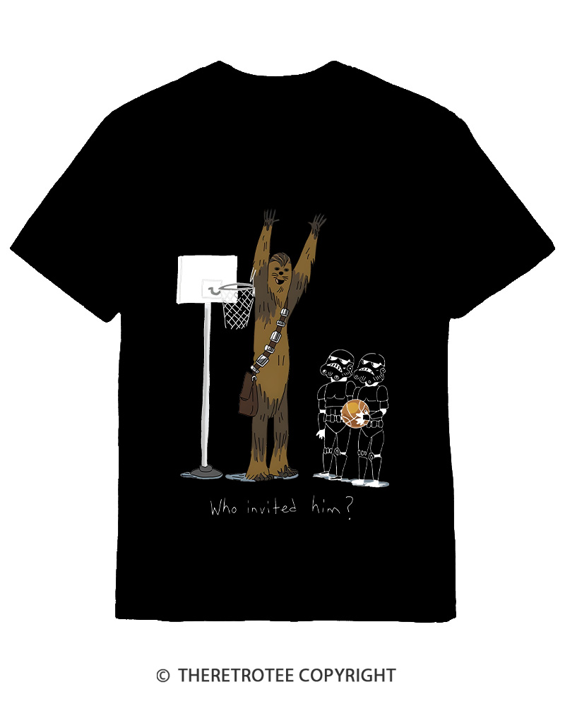 TheRetroTee Who Invited Him 1970s Cotton T-Shirt