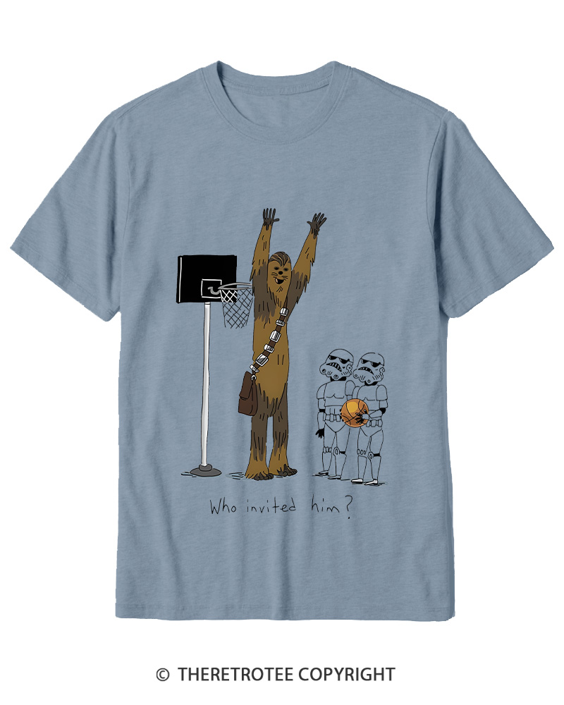 TheRetroTee Who Invited Him 1970s Cotton T-Shirt