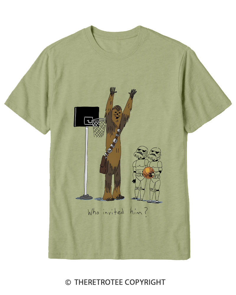 TheRetroTee Who Invited Him 1970s Cotton T-Shirt