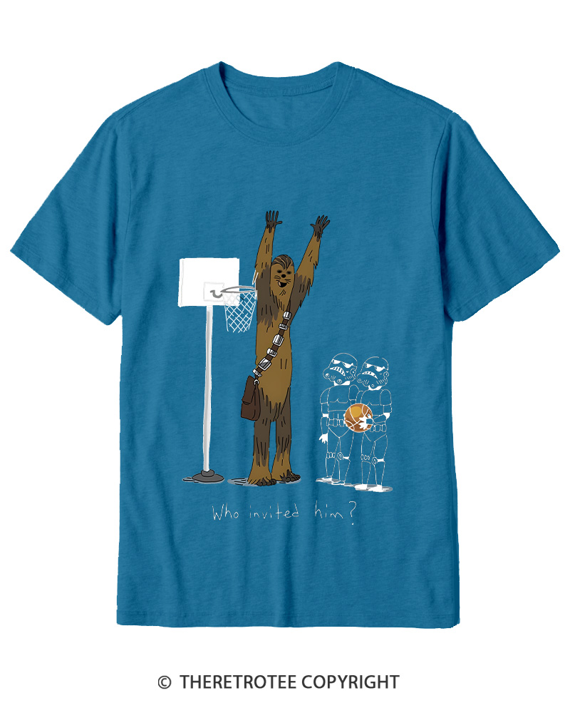 TheRetroTee Who Invited Him 1970s Cotton T-Shirt