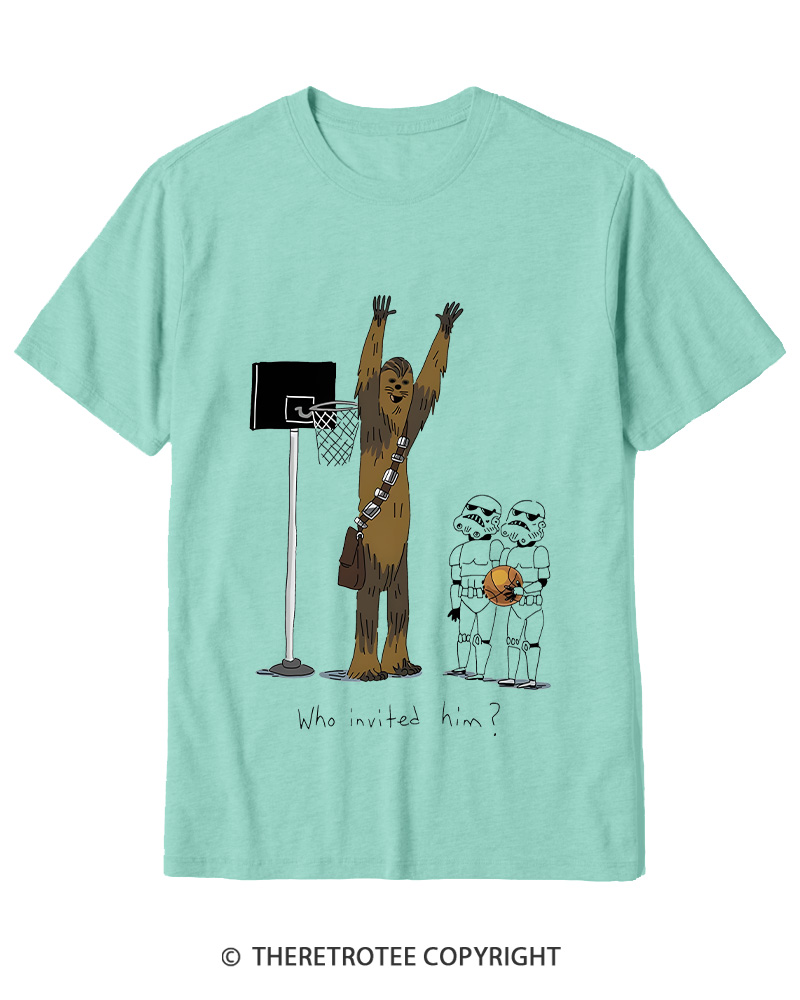 TheRetroTee Who Invited Him 1970s Cotton T-Shirt