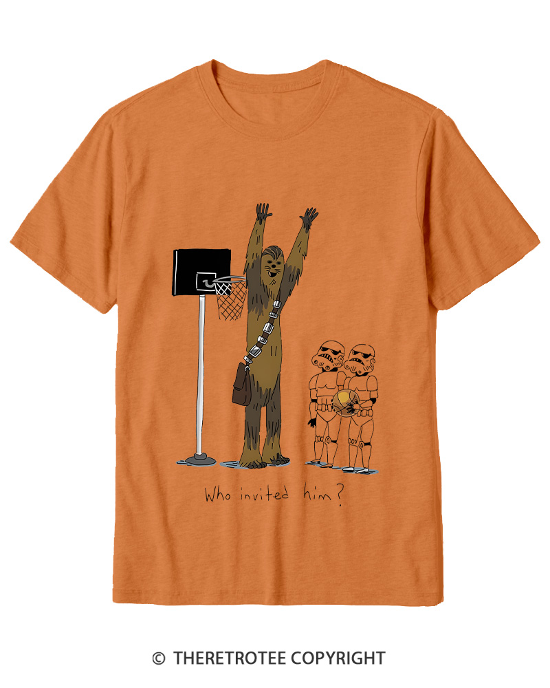 TheRetroTee Who Invited Him 1970s Cotton T-Shirt