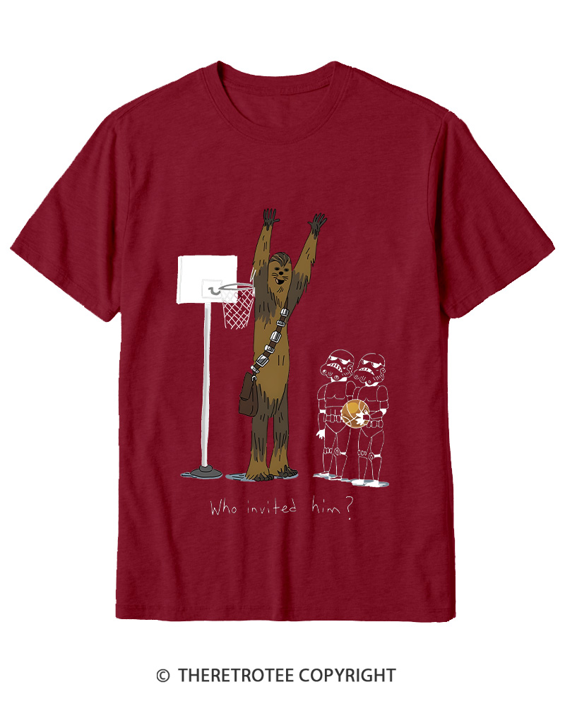 TheRetroTee Who Invited Him 1970s Cotton T-Shirt