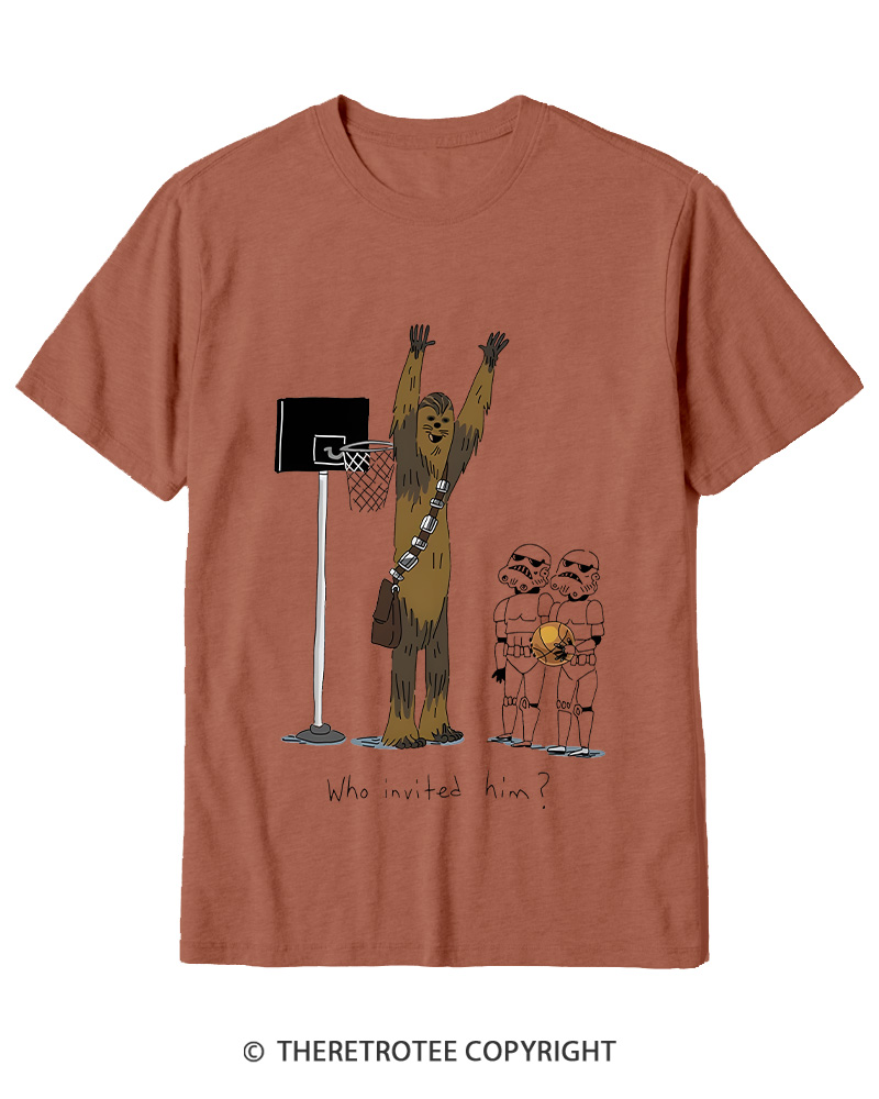 TheRetroTee Who Invited Him 1970s Cotton T-Shirt