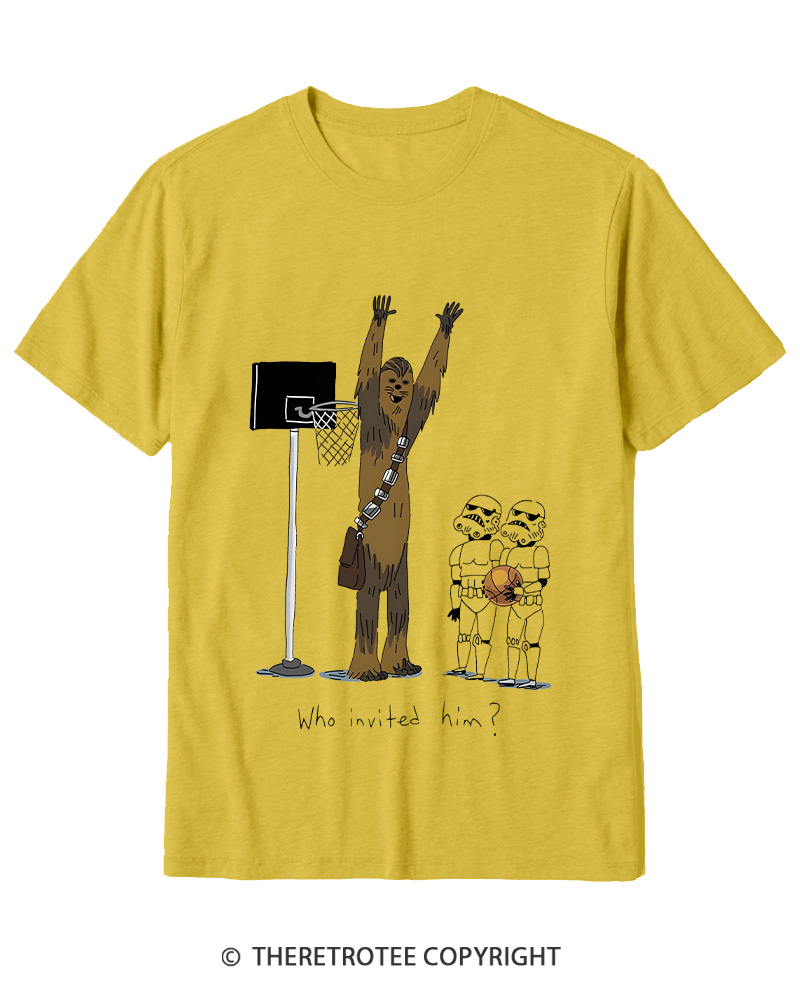 TheRetroTee Who Invited Him 1970s Cotton T-Shirt