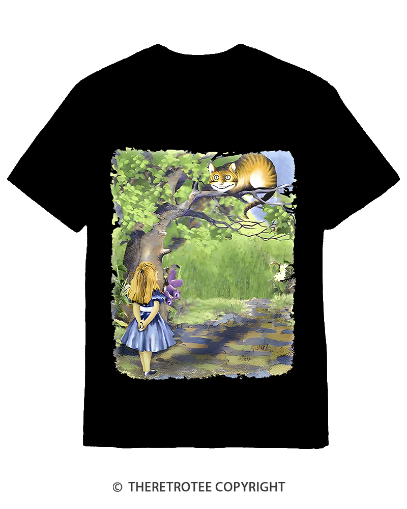 TheRetroTee Down the Rabbit Hole Cotton T-Shirt