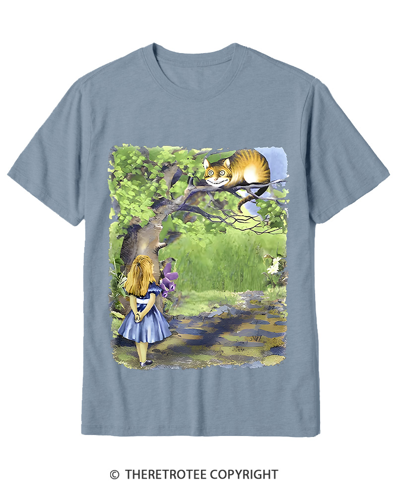 TheRetroTee Down the Rabbit Hole Cotton T-Shirt