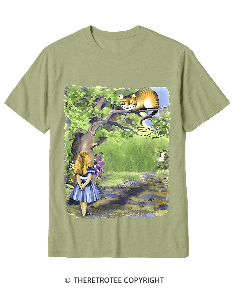TheRetroTee Down the Rabbit Hole Cotton T-Shirt