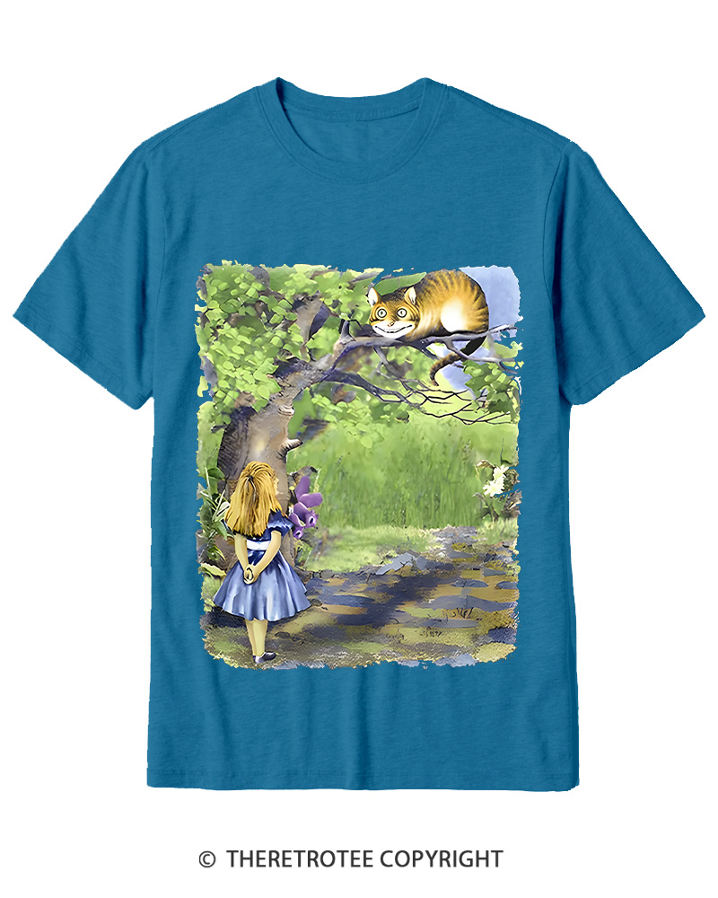 TheRetroTee Down the Rabbit Hole Cotton T-Shirt