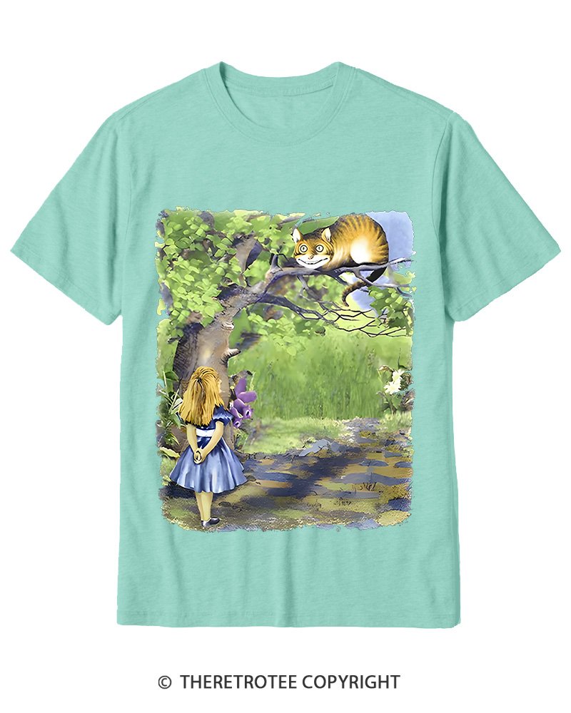 TheRetroTee Down the Rabbit Hole Cotton T-Shirt