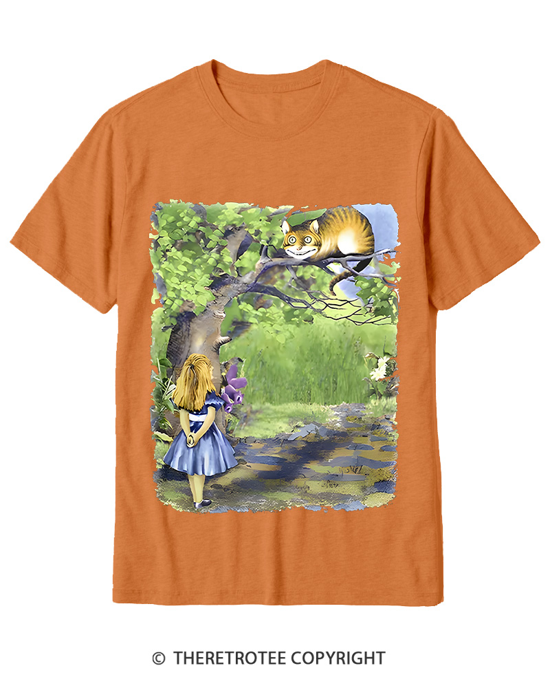TheRetroTee Down the Rabbit Hole Cotton T-Shirt