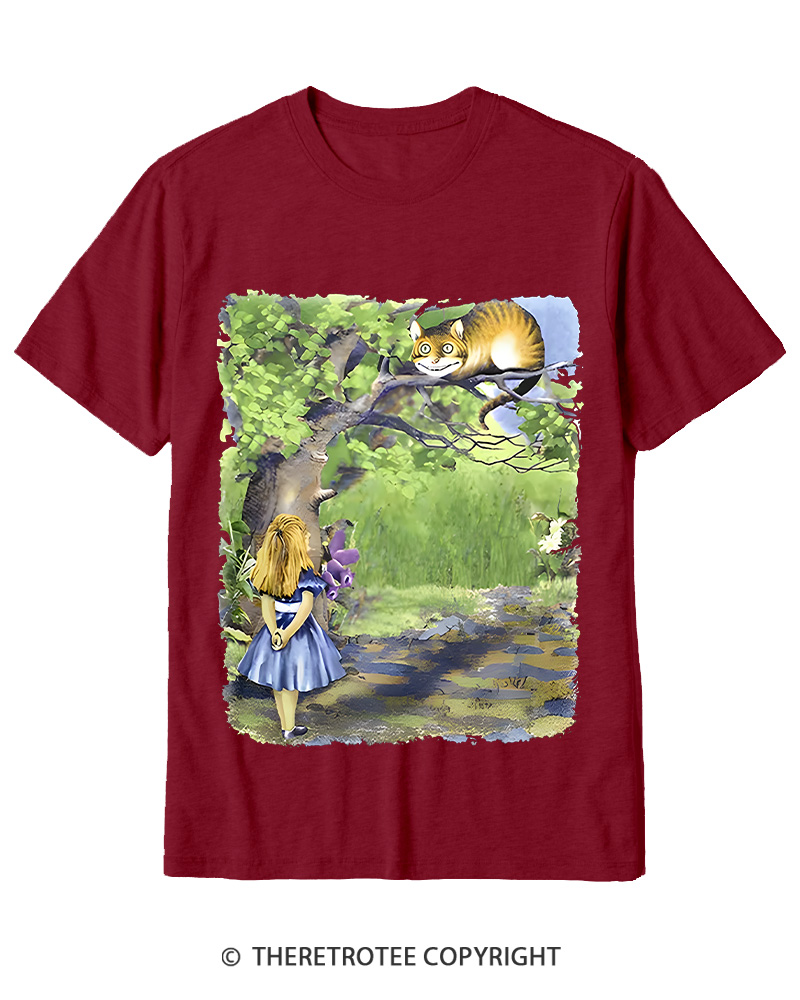 TheRetroTee Down the Rabbit Hole Cotton T-Shirt