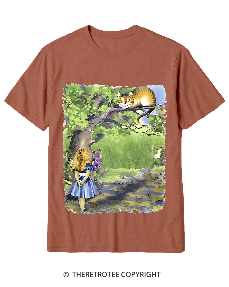 TheRetroTee Down the Rabbit Hole Cotton T-Shirt