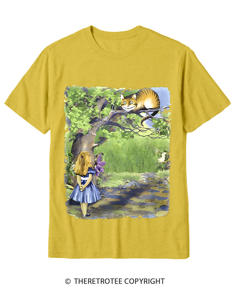 TheRetroTee Down the Rabbit Hole Cotton T-Shirt