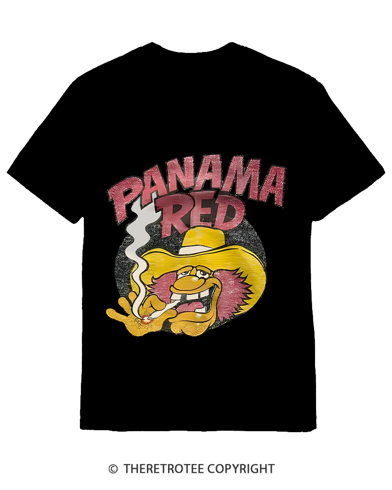 TheRetroTee Panama Red Nostalgic 1970s Cotton T-Shirt