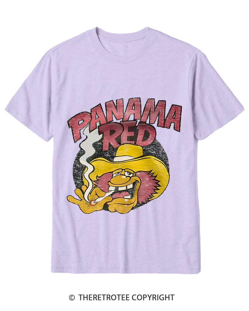 TheRetroTee Panama Red Nostalgic 1970s Cotton T-Shirt