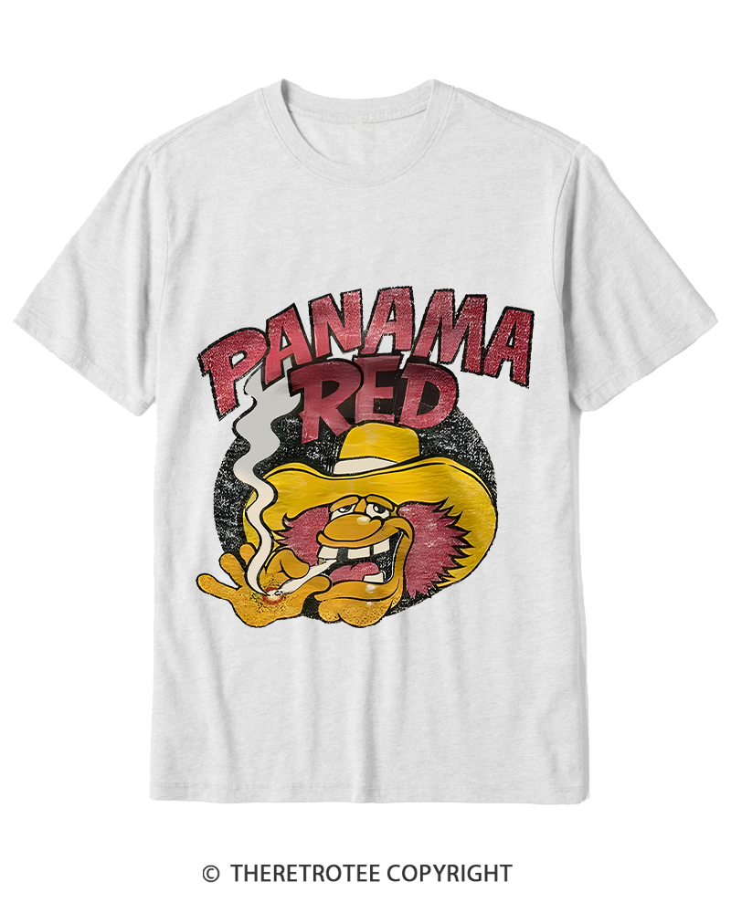 TheRetroTee Panama Red Nostalgic 1970s Cotton T-Shirt