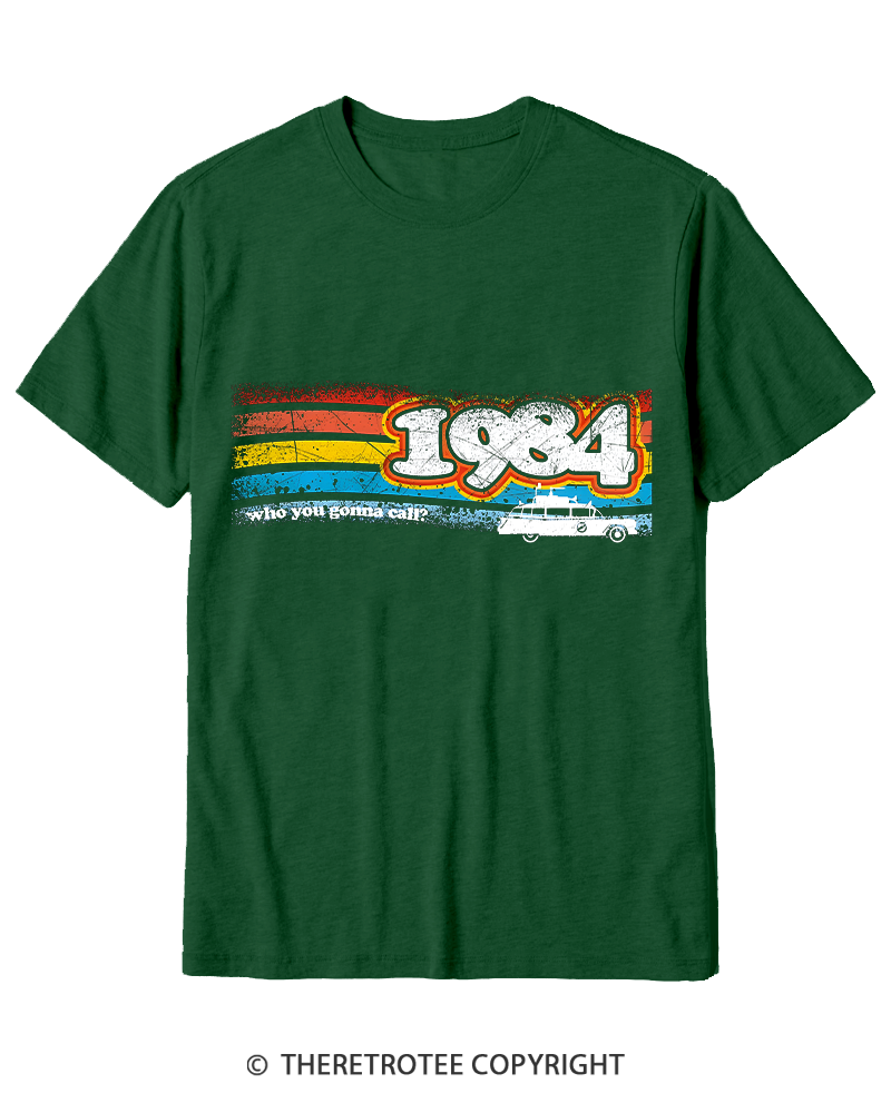 TheRetroTee 1984 Buster 1980s Cotton T-Shirt