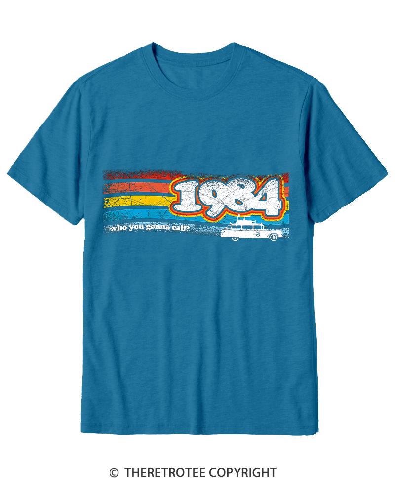 TheRetroTee 1984 Buster 1980s Cotton T-Shirt