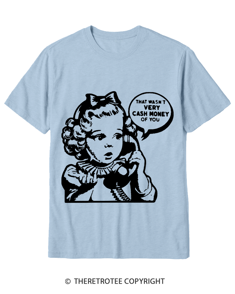 TheRetroTee Cash Money 1950s Cotton T-Shirt