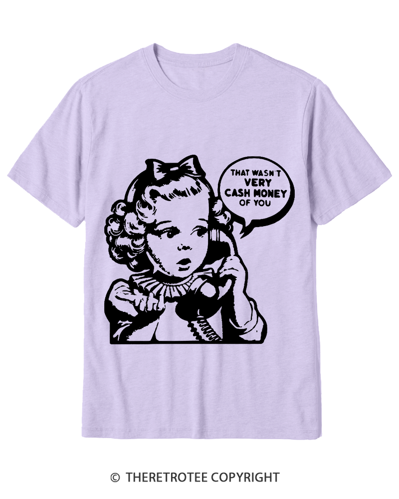 TheRetroTee Cash Money 1950s Cotton T-Shirt