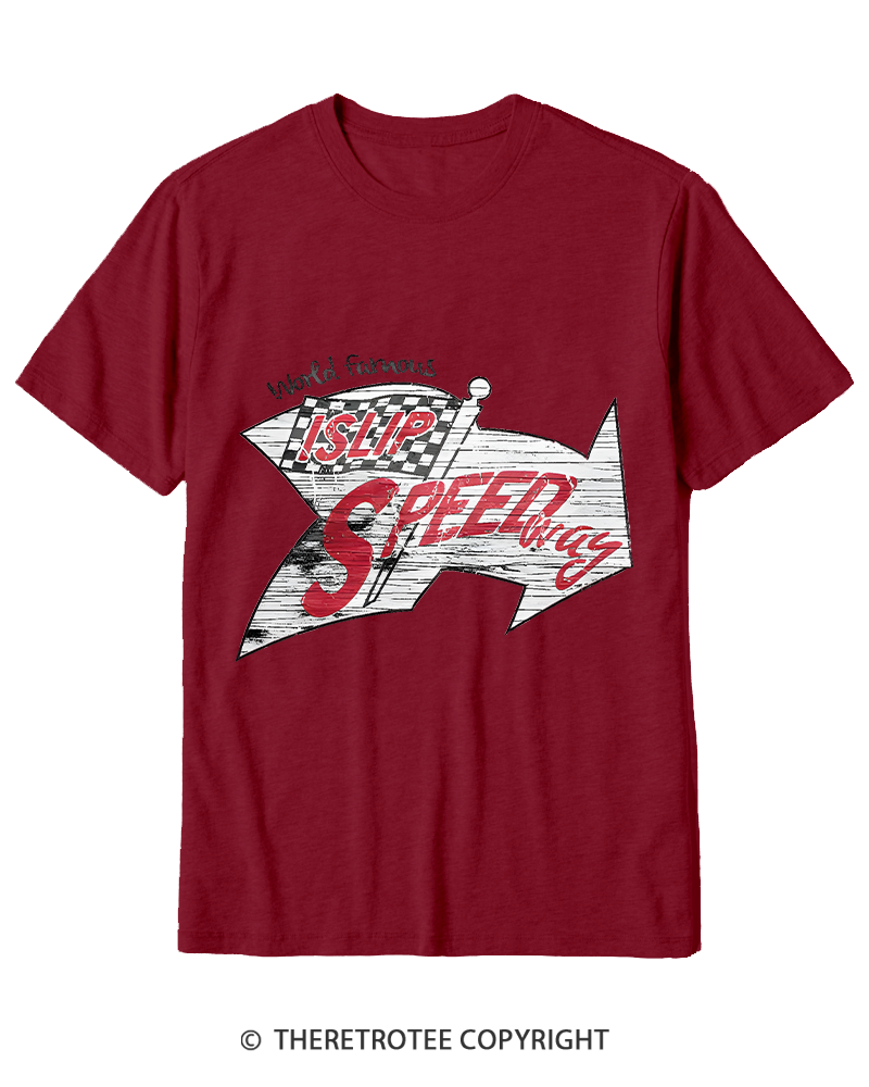 TheRetroTee Islip Speedway 1960s Cotton T-Shirt
