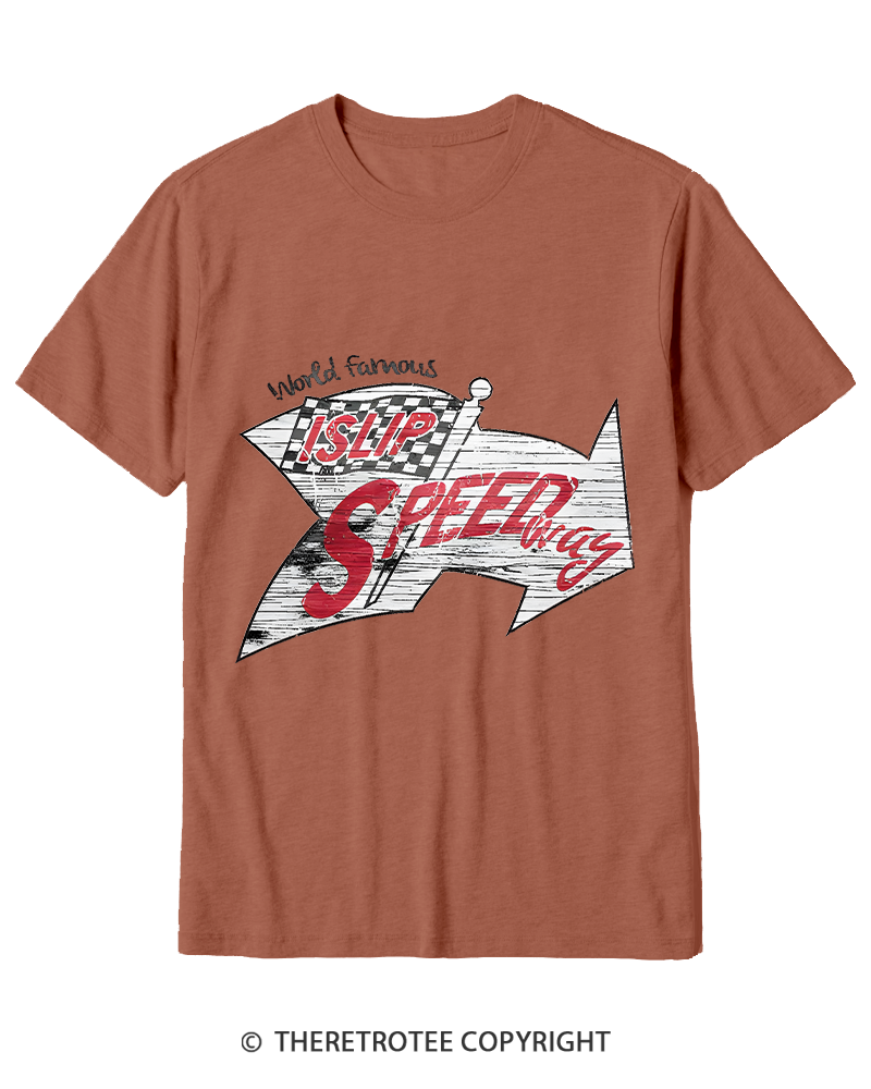 TheRetroTee Islip Speedway 1960s Cotton T-Shirt