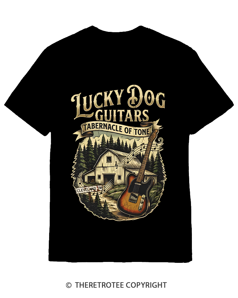 TheRetroTee Classic Guitars Cotton T-Shirt