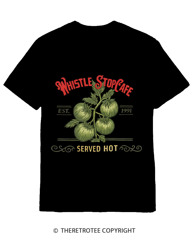 TheRetroTee Whistle Stop Cafe 1990s Cotton T-Shirt