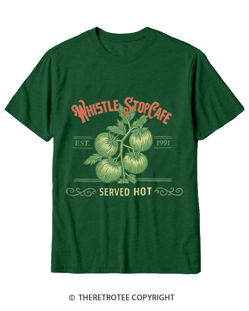 TheRetroTee Whistle Stop Cafe 1990s Cotton T-Shirt
