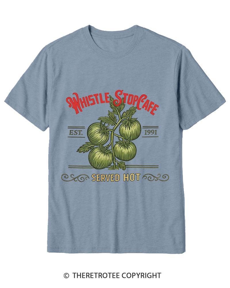 TheRetroTee Whistle Stop Cafe 1990s Cotton T-Shirt