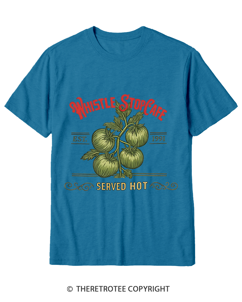 TheRetroTee Whistle Stop Cafe 1990s Cotton T-Shirt