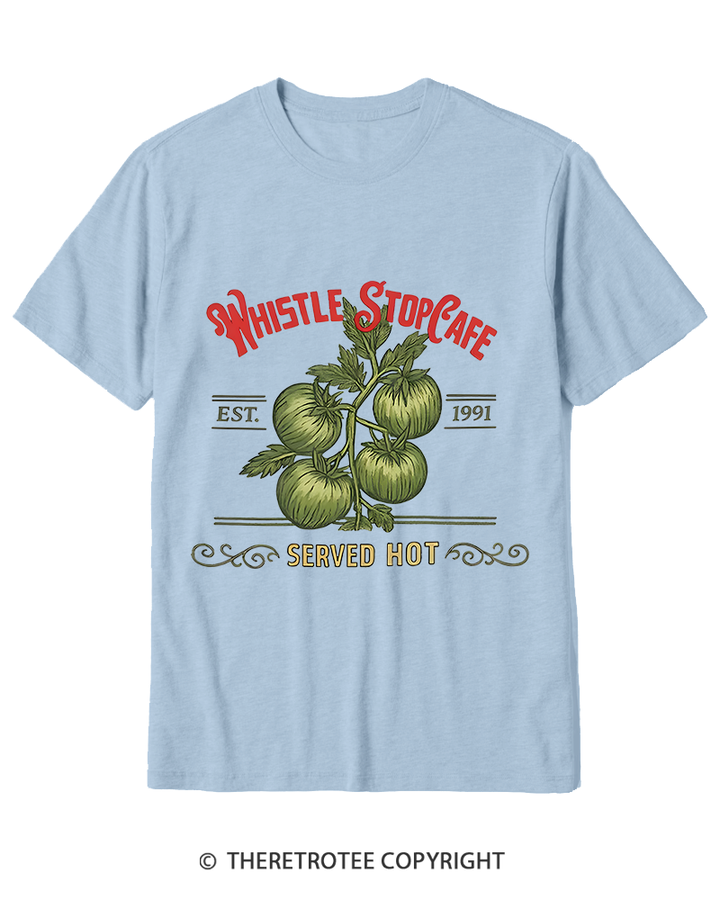 TheRetroTee Whistle Stop Cafe 1990s Cotton T-Shirt