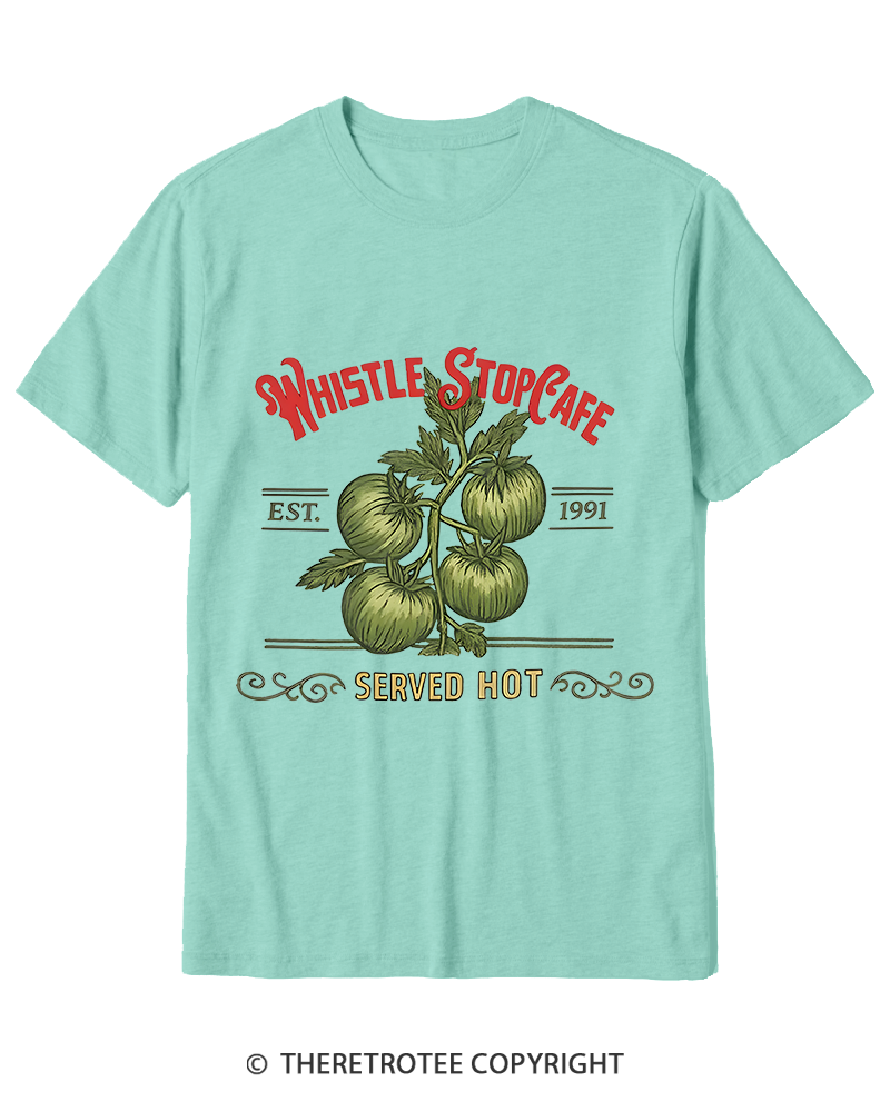 TheRetroTee Whistle Stop Cafe 1990s Cotton T-Shirt