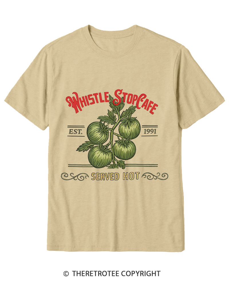 TheRetroTee Whistle Stop Cafe 1990s Cotton T-Shirt