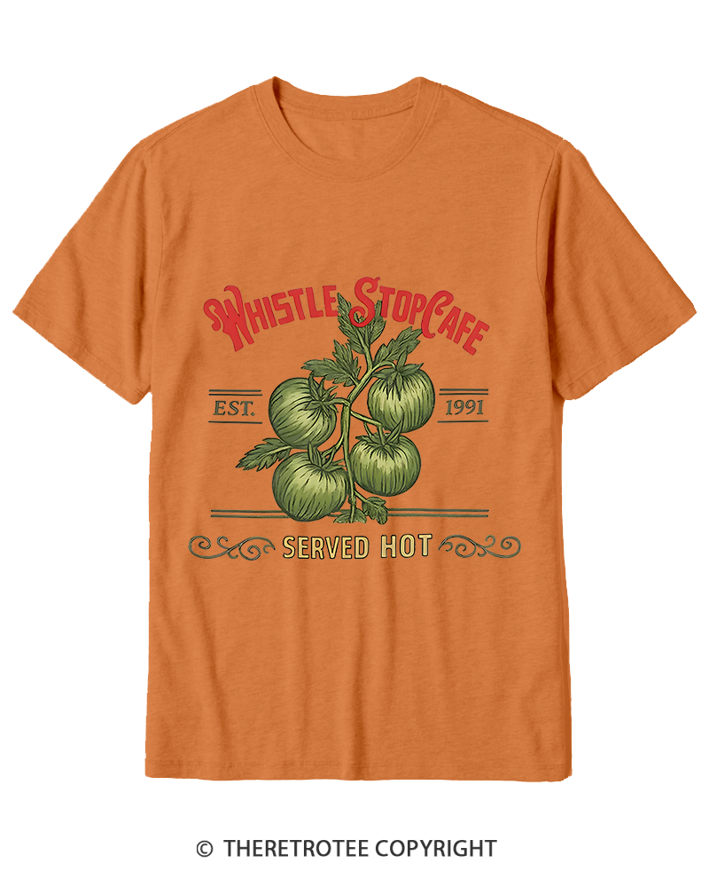 TheRetroTee Whistle Stop Cafe 1990s Cotton T-Shirt