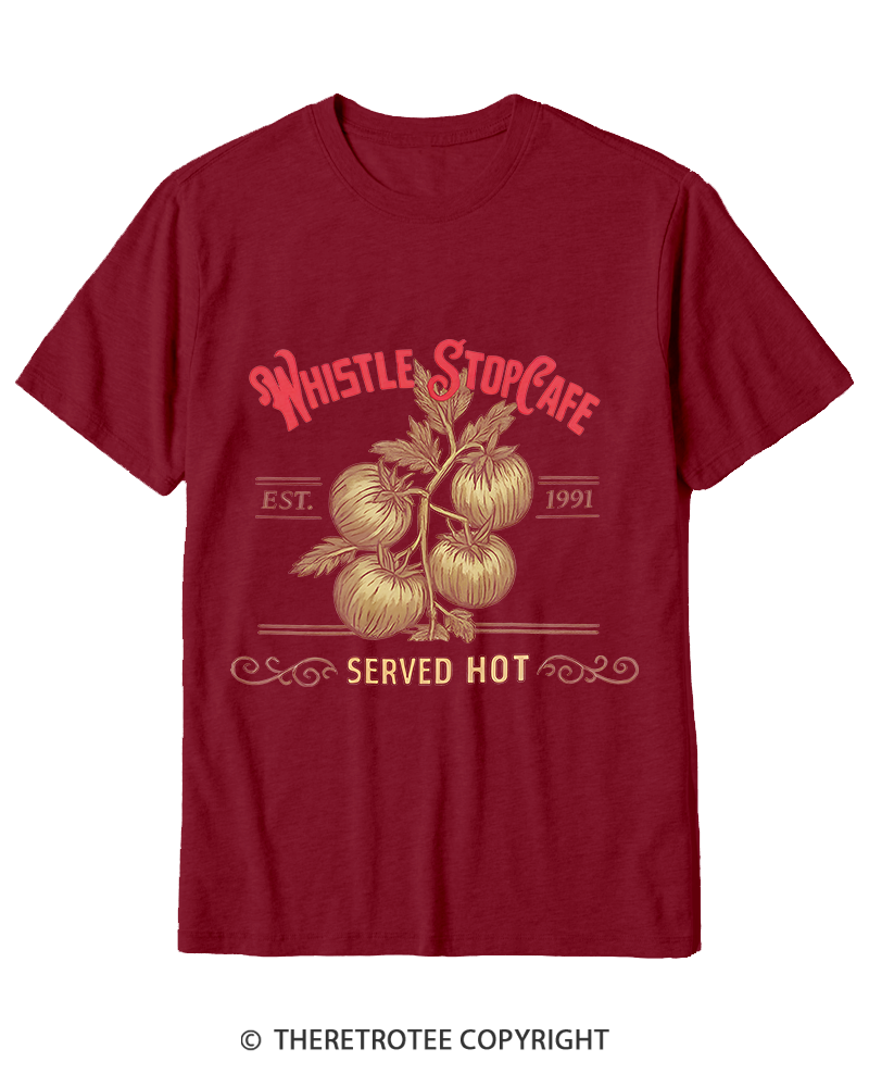 TheRetroTee Whistle Stop Cafe 1990s Cotton T-Shirt