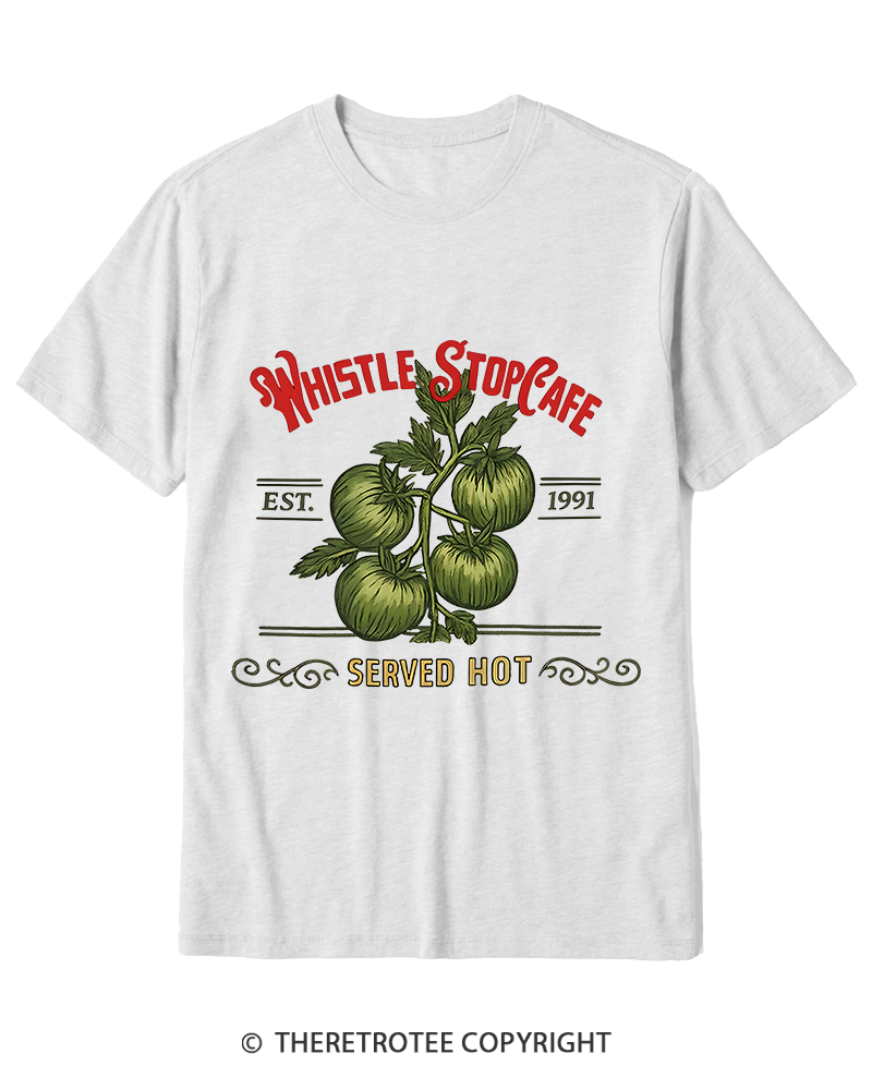 TheRetroTee Whistle Stop Cafe 1990s Cotton T-Shirt