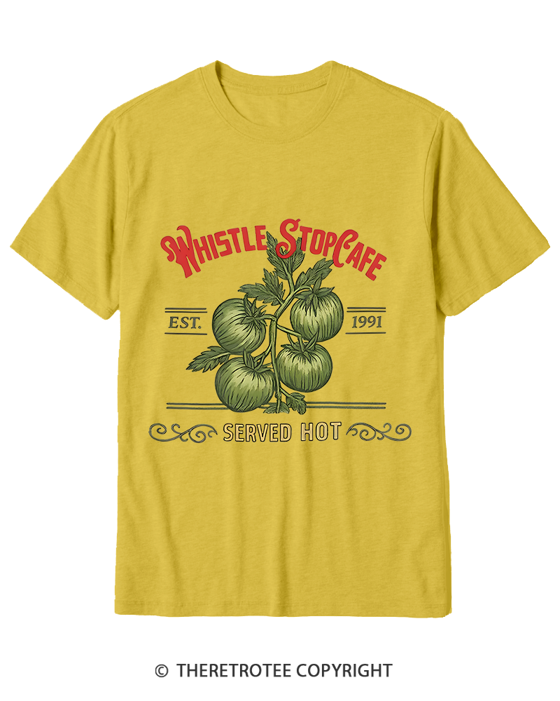 TheRetroTee Whistle Stop Cafe 1990s Cotton T-Shirt