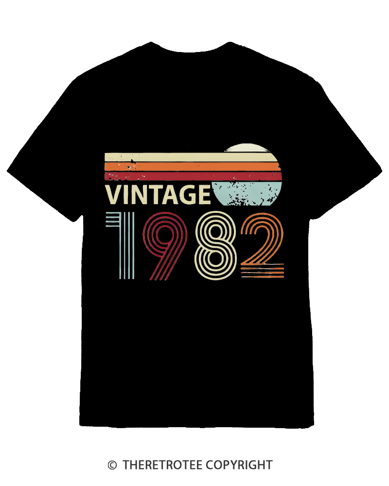 TheRetroTee 1982 Vintage Cotton T-Shirt