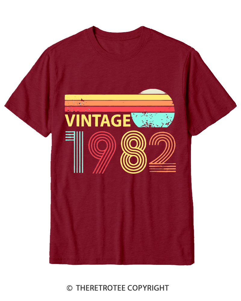 TheRetroTee 1982 Vintage Cotton T-Shirt