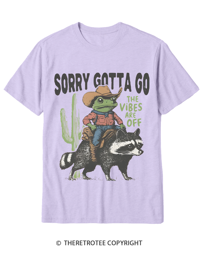 TheRetroTee 1890s Style Cowboy Frog Riding Raccoon Cotton T-Shirt