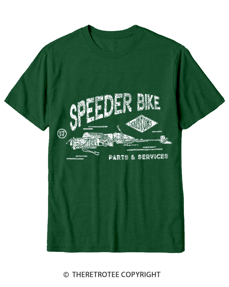 TheRetroTee Speeder Bike 1980s Cotton T-Shirt
