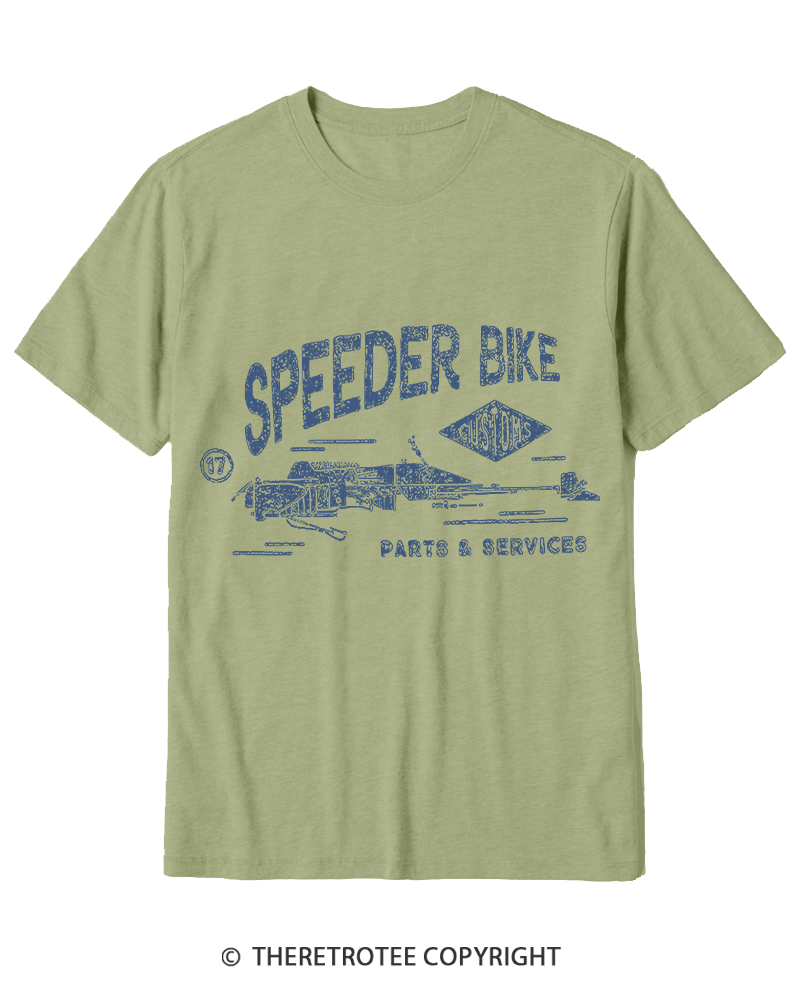TheRetroTee Speeder Bike 1980s Cotton T-Shirt