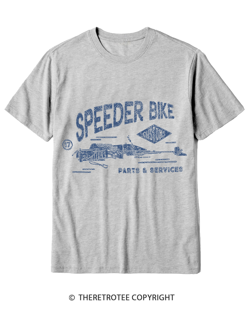 TheRetroTee Speeder Bike 1980s Cotton T-Shirt