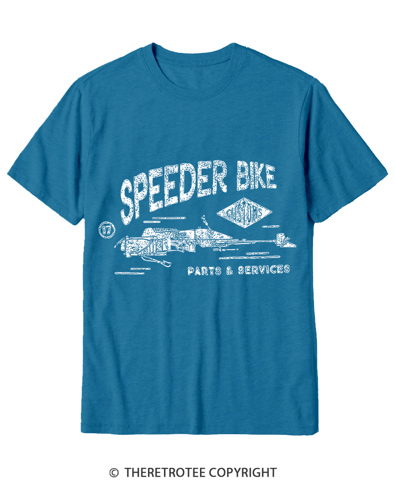 TheRetroTee Speeder Bike 1980s Cotton T-Shirt