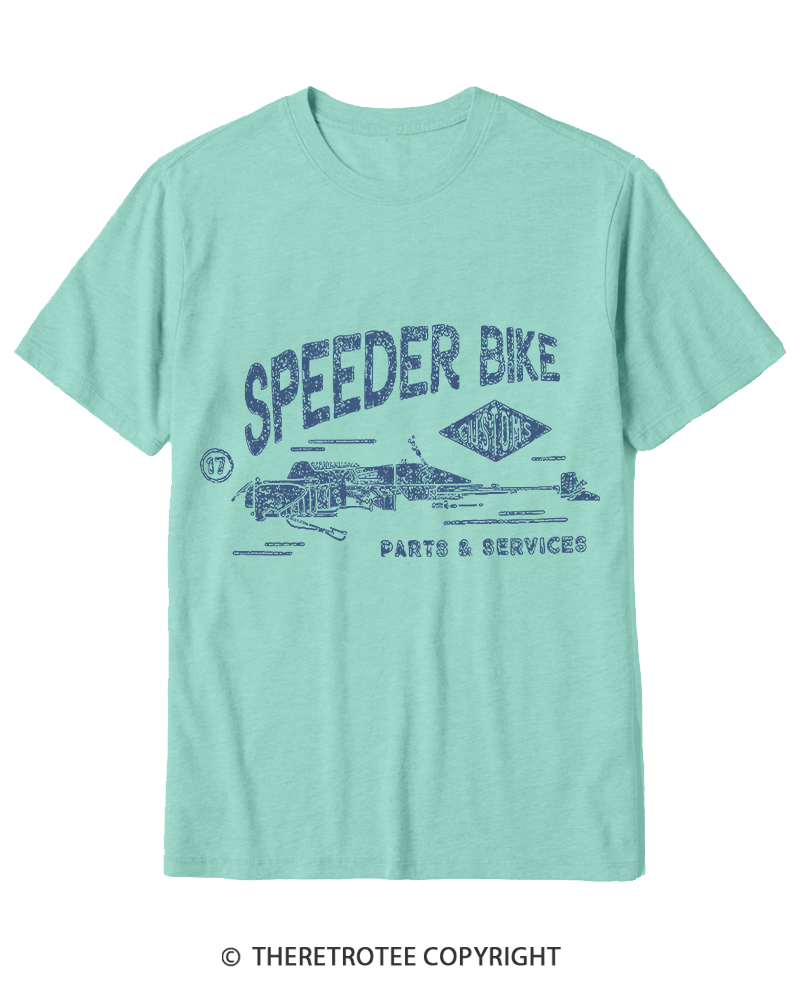 TheRetroTee Speeder Bike 1980s Cotton T-Shirt