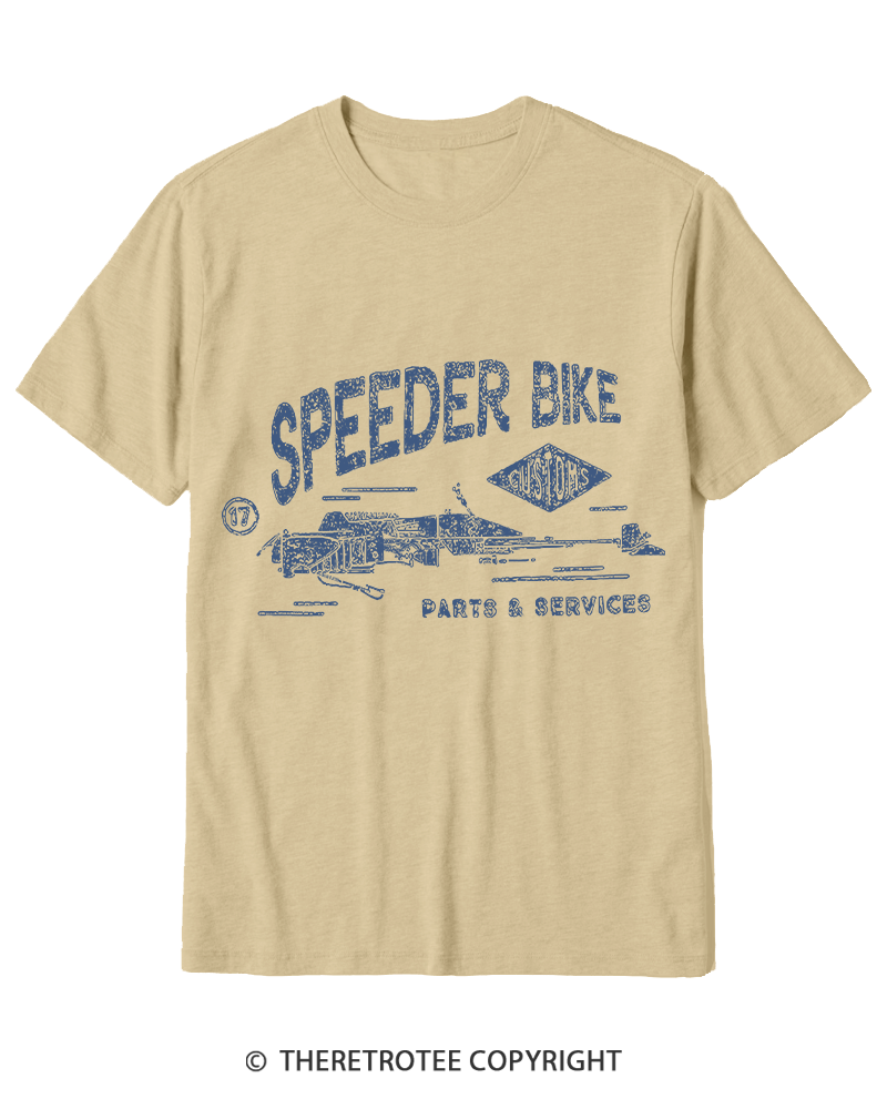 TheRetroTee Speeder Bike 1980s Cotton T-Shirt